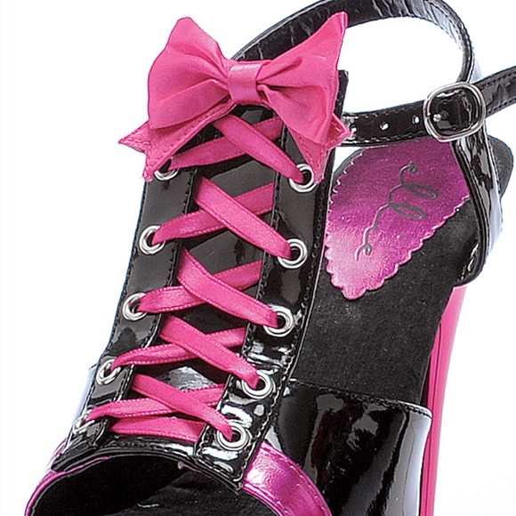 Ellie Shoes 711-Lance 7 Inch Heel Sandals - Women's Strappy Black Heels, Sizes 5-12 main image 1